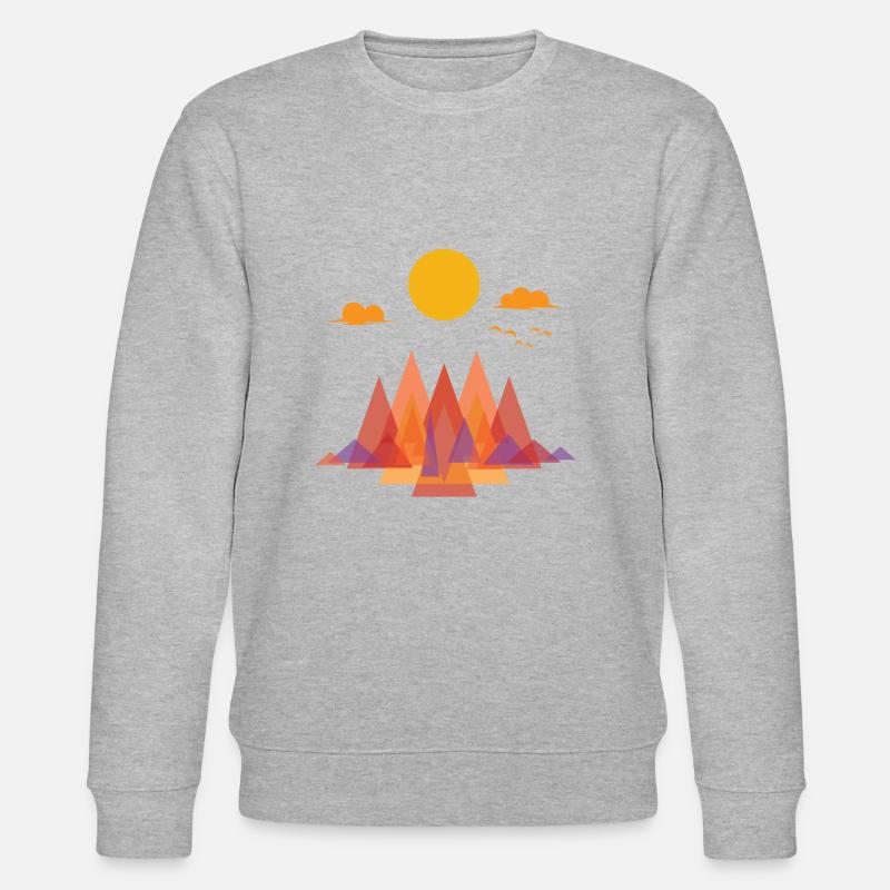 SPRING SUNSET CREATIVE - Stanley/Stella Unisex Bio-Sweatshirt CHANGER  - Grau meliert
