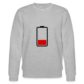 Batterie Leer - Stanley/Stella Unisex Bio-Sweatshirt CHANGER  - Grau meliert - Vorne - Nik (191cm) & Marisol (170cm)