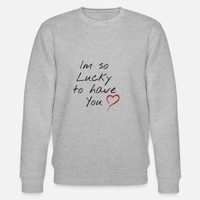 Glückliches Schwarz - Stanley/Stella Unisex Bio-Sweatshirt CHANGER - Grau meliert