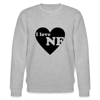 I love NF ! - Sweat bio CHANGER Stanley/Stella Unisexe - gris chiné - Devant - Nik (191cm) & Marisol (170cm)