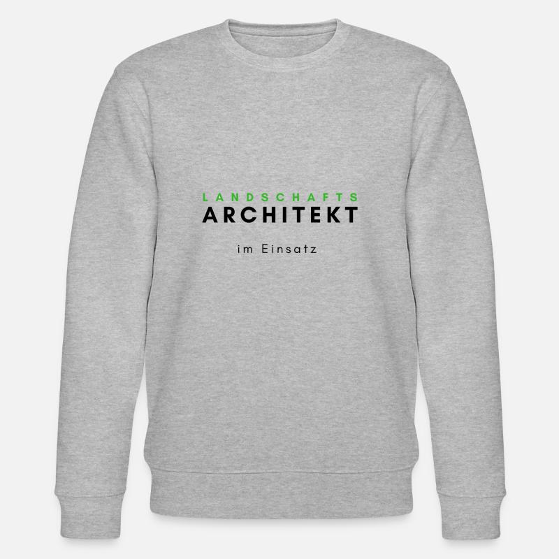 landschaftsarchitekt im Einsatz - Stanley/Stella Unisex Bio-Sweatshirt CHANGER - Grau meliert
