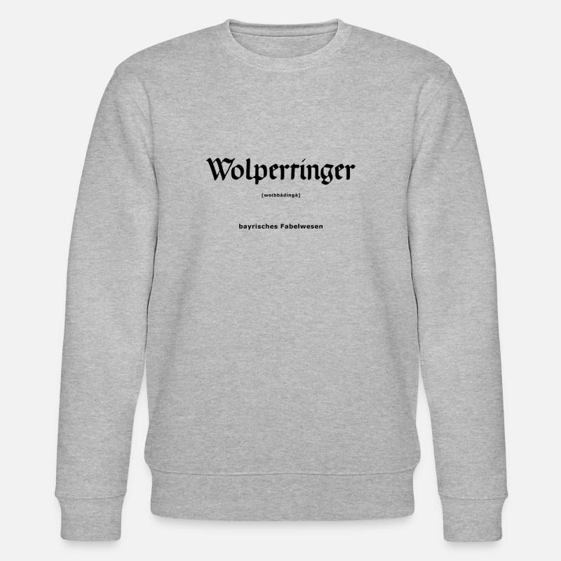 Wolpertinger black - Stanley/Stella Unisex Bio-Sweatshirt CHANGER  - Grau meliert