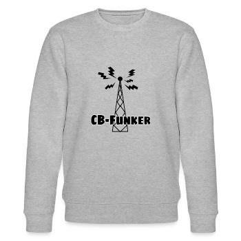 CB Funk funken Radio - Stanley/Stella Unisex Bio-Sweatshirt CHANGER  - Grau meliert - Vorne - Nik (191cm) & Marisol (170cm)