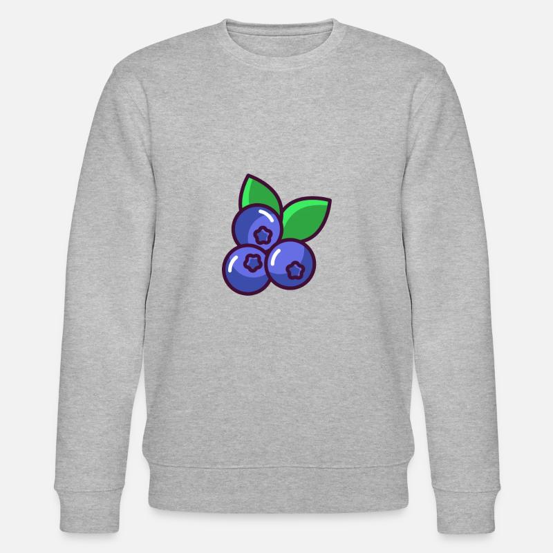 Blaubeere - Stanley/Stella Unisex Bio-Sweatshirt CHANGER  - Grau meliert