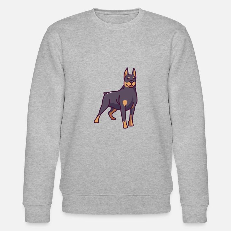 Doberman Pinscher - Stanley/Stella Unisex Bio-Sweatshirt CHANGER  - Grau meliert