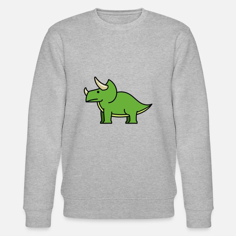 triceratops - Stanley/Stella Unisex Bio-Sweatshirt CHANGER  - Grau meliert