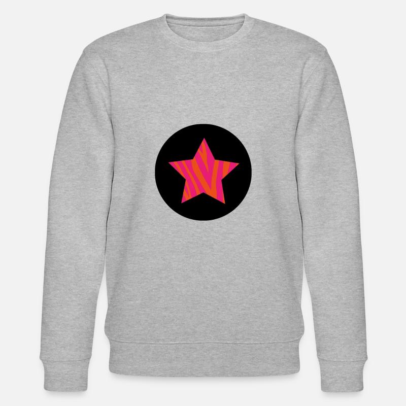 Stern mit coolem Muster - Stanley/Stella Unisex Bio-Sweatshirt CHANGER  - Grau meliert