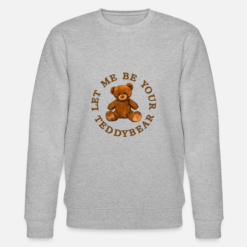 Teddybär - Stanley/Stella Unisex Bio-Sweatshirt CHANGER  - Grau meliert