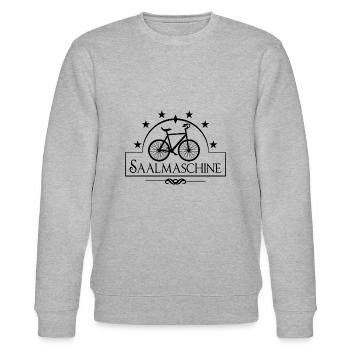 Saalmaschine - Kunstrad - Black Edition - Stanley/Stella Unisex Bio-Sweatshirt CHANGER  - Grau meliert - Vorne - Nik (191cm) & Marisol (170cm)