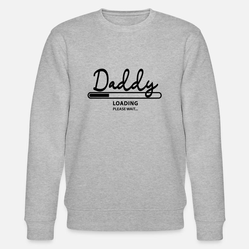 daddy loading - Stanley/Stella Unisex Bio-Sweatshirt CHANGER  - Grau meliert