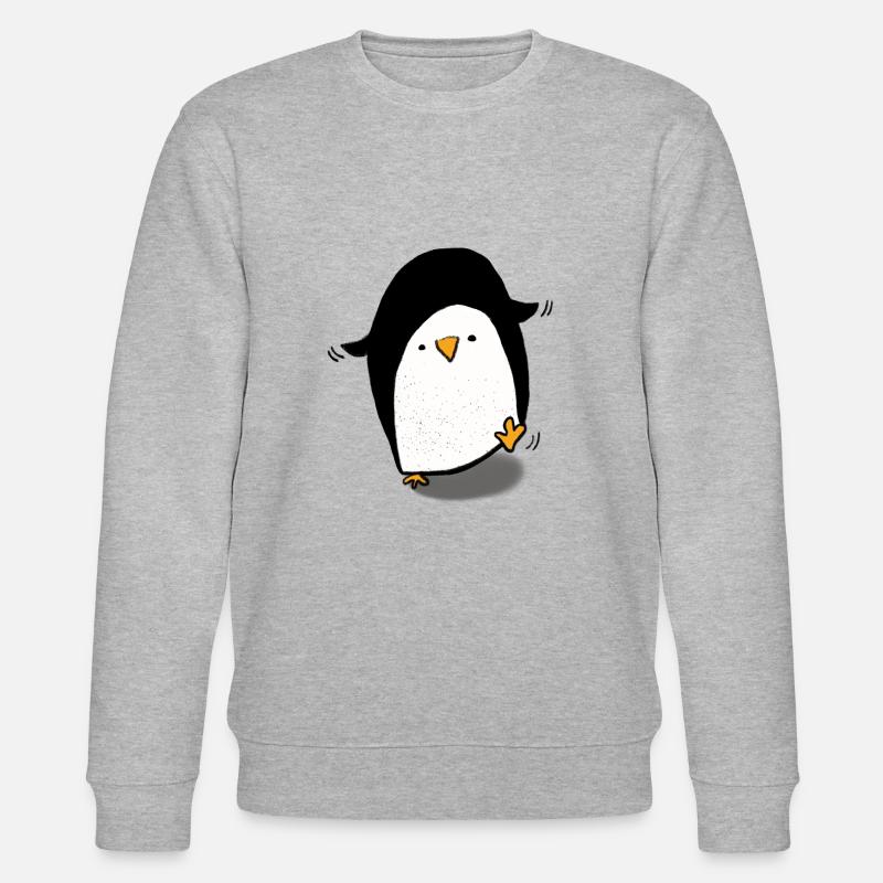 PINGUIN - JUST DANCE - Stanley/Stella Unisex Bio-Sweatshirt CHANGER  - Grau meliert