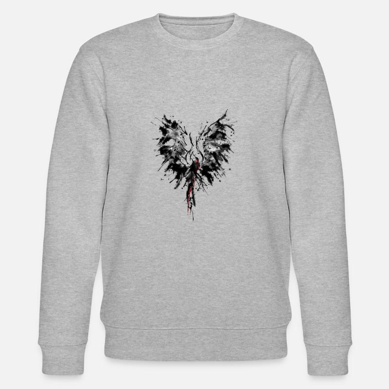 Phoenix noir - Sweat bio CHANGER Stanley/Stella Unisexe - gris chiné