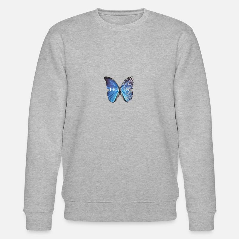 Papillon papillon PRAYTN - Sweat bio CHANGER Stanley/Stella Unisexe - gris chiné