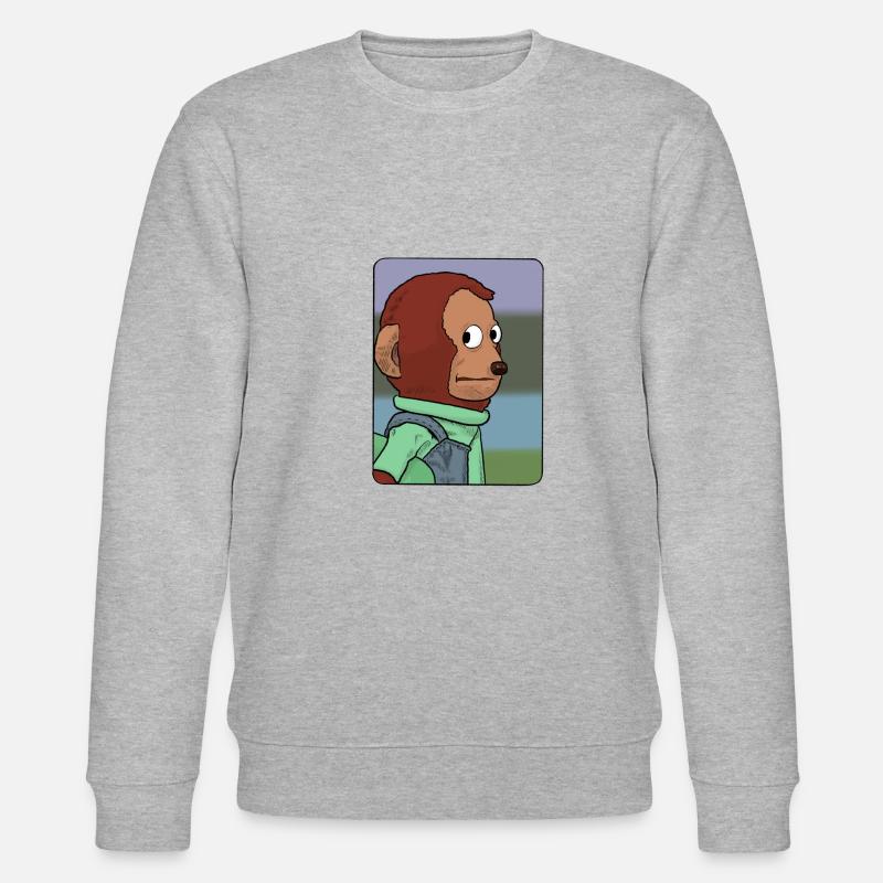 Awkward Monkey Puppet - Stanley/Stella Unisex Bio-Sweatshirt CHANGER  - Grau meliert