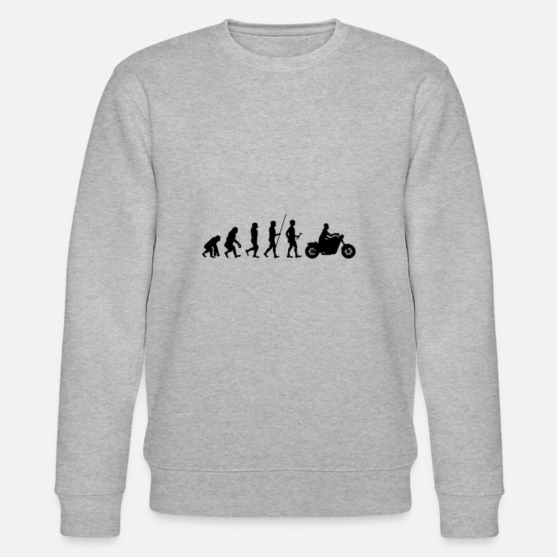 Train routier cadeau moto Evolution - Sweat bio CHANGER Stanley/Stella Unisexe - gris chiné