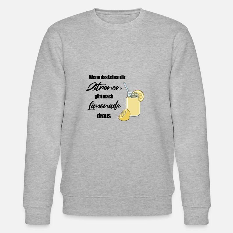 Limonade - Stanley/Stella Unisex Bio-Sweatshirt CHANGER  - Grau meliert