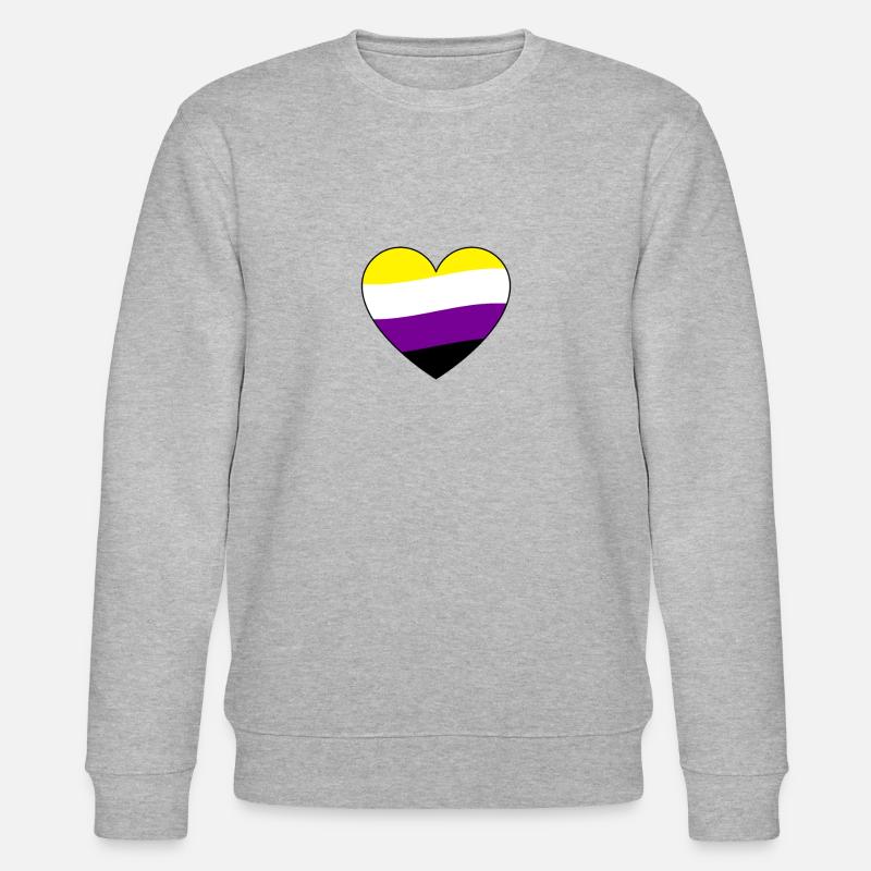 Pride Non-Binary - Stanley/Stella Unisex Bio-Sweatshirt CHANGER  - Grau meliert