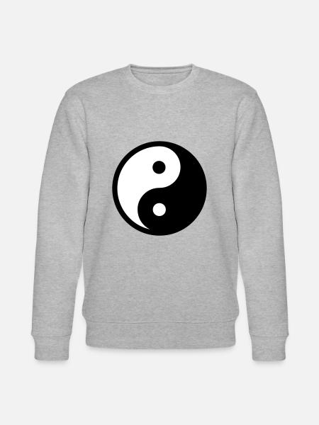 Yin yang - Stanley/Stella CHANGER Unisex Organic Sweatshirt - heather grey