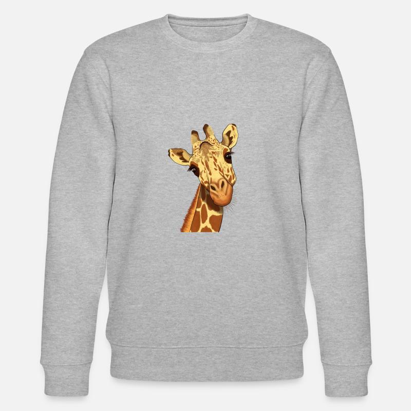 Girafe - Sweat bio CHANGER Stanley/Stella Unisexe - gris chiné