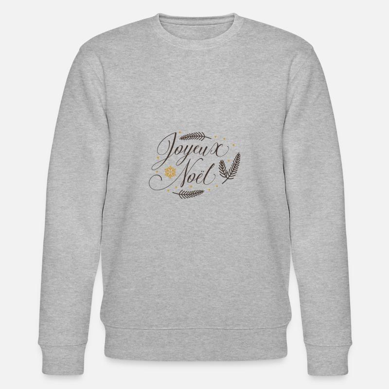 Joyeux Noel - Stanley/Stella Unisex Bio-Sweatshirt CHANGER  - Grau meliert