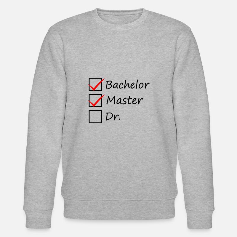 Phd Universität Studium Geschenk - Stanley/Stella Unisex Bio-Sweatshirt CHANGER  - Grau meliert