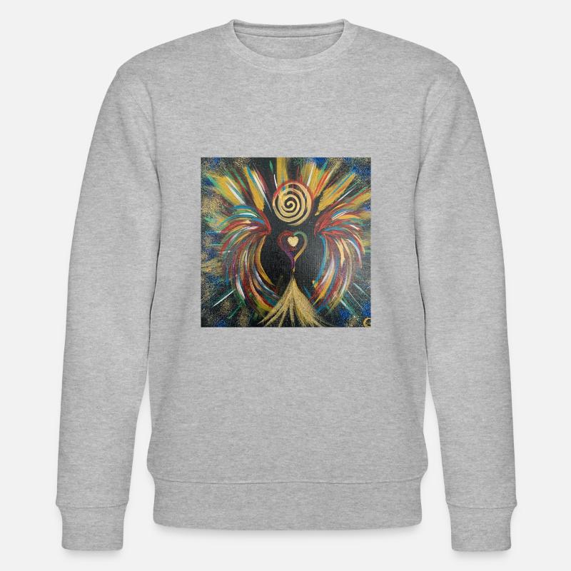 Herzengel "Höchstes Privileg" - Stanley/Stella Unisex Bio-Sweatshirt CHANGER  - Grau meliert