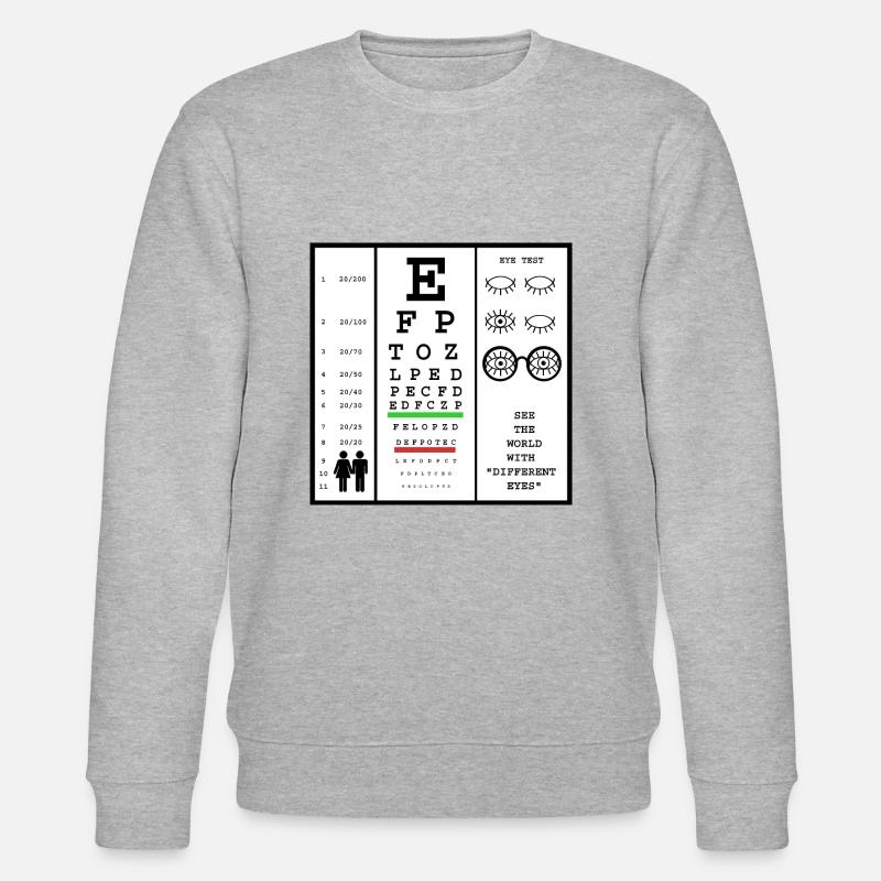Sehtest - Stanley/Stella Unisex Bio-Sweatshirt CHANGER  - Grau meliert