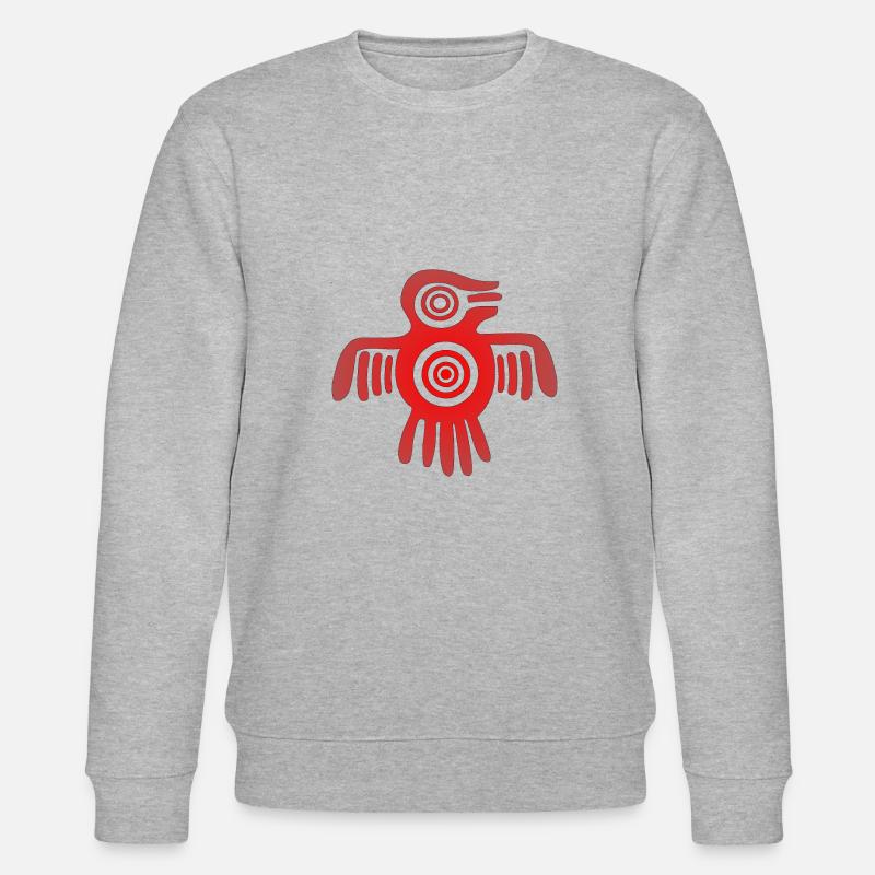 Aztekischer Vogel - Stanley/Stella Unisex Bio-Sweatshirt CHANGER  - Grau meliert