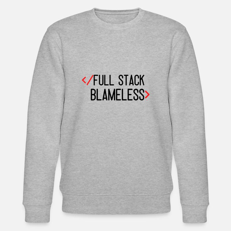 full stack blameless - Sweat bio CHANGER Stanley/Stella Unisexe - gris chiné