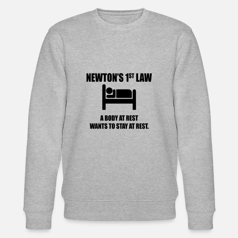 Physicist Sleeping Lazy Student Gift - Stanley/Stella CHANGER Unisex Organic Sweatshirt - heather grey