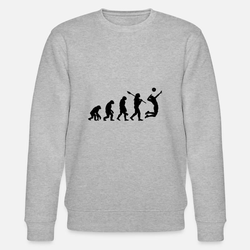 Evolution humain Volley sport - Sweat bio CHANGER Stanley/Stella Unisexe - gris chiné
