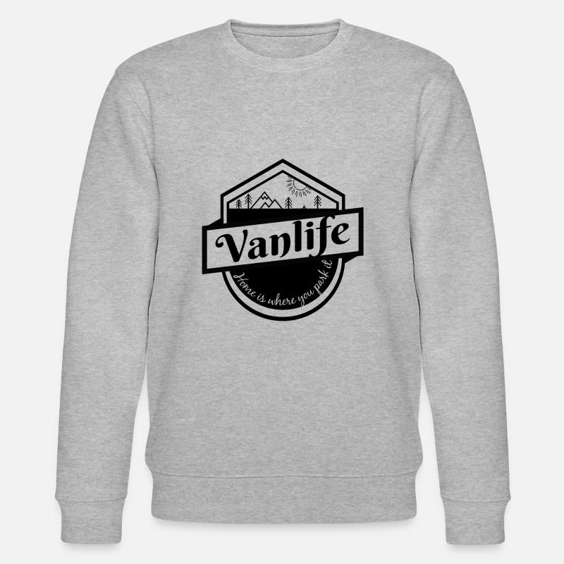 Van life, camping, bus, pull - Sweat bio CHANGER Stanley/Stella Unisexe - gris chiné