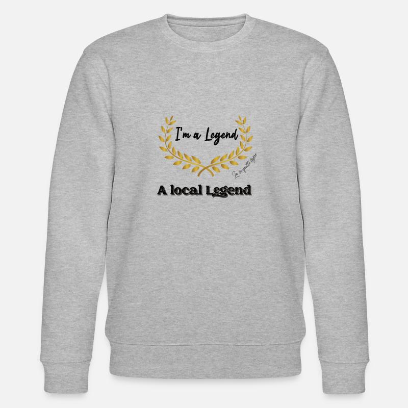 local legend black - Stanley/Stella Unisex Bio-Sweatshirt CHANGER  - Grau meliert