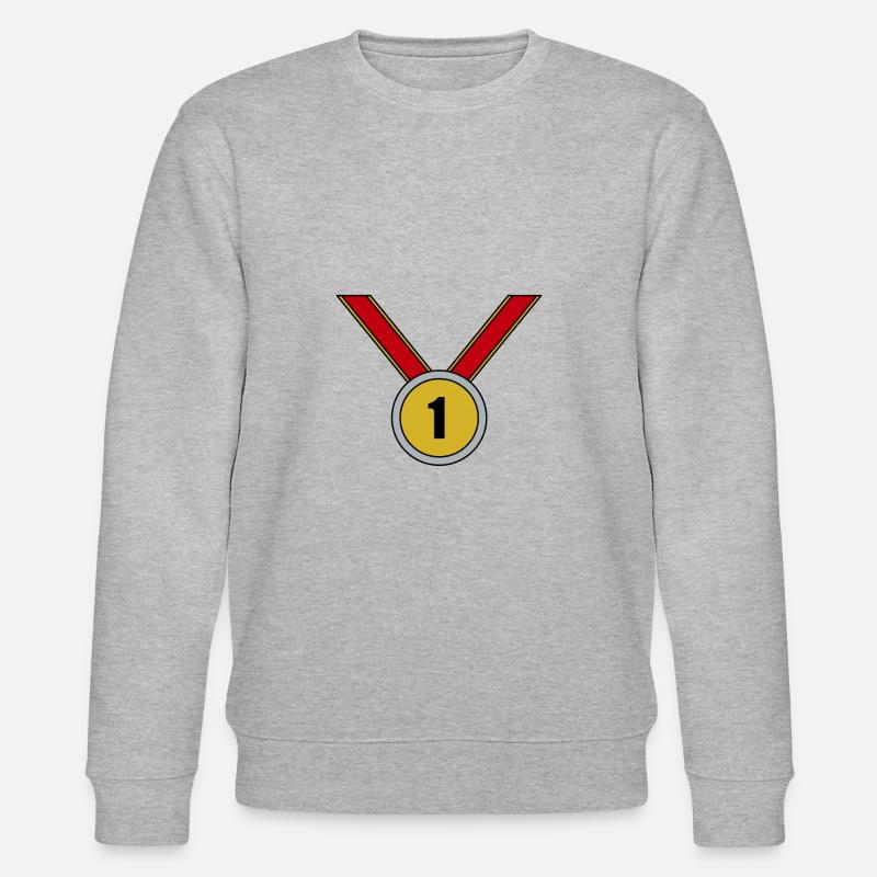 1. Platz Medaille - Stanley/Stella Unisex Bio-Sweatshirt CHANGER  - Grau meliert
