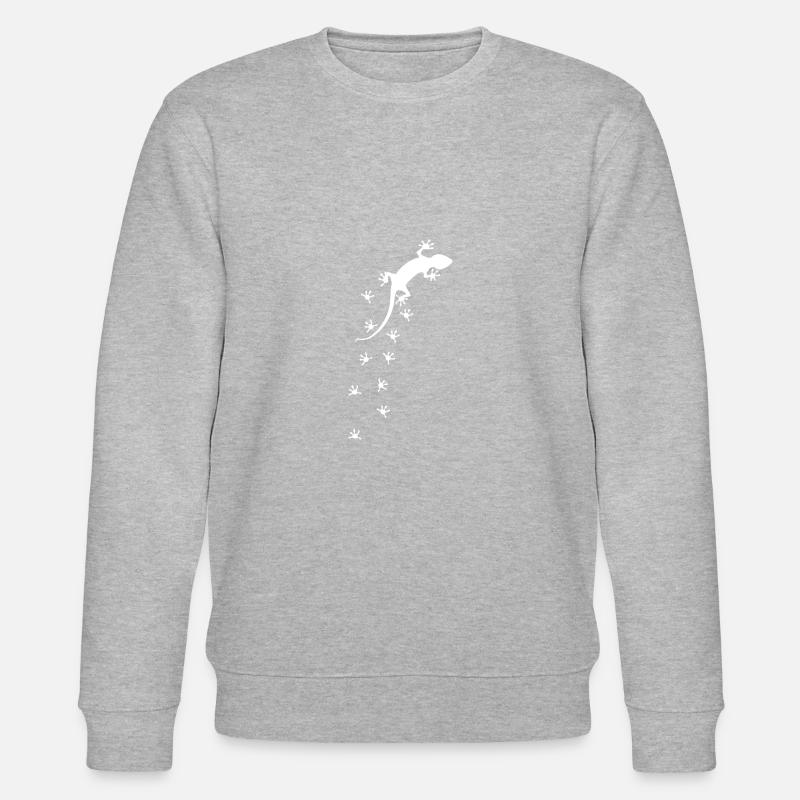Reptile lizard gift saying - Stanley/Stella CHANGER Unisex Organic Sweatshirt - heather grey
