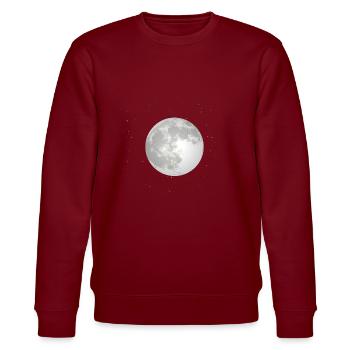 Mond - Stanley/Stella Unisex Bio-Sweatshirt CHANGER  - Burgunderrot - Vorne - Nik (191cm) & Marisol (170cm)