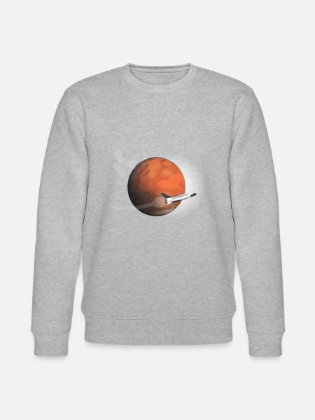 Mars Mission of the Flat Mars Society - Stanley/Stella økologisk unisex-sweatshirt CHANGER - grå meleret