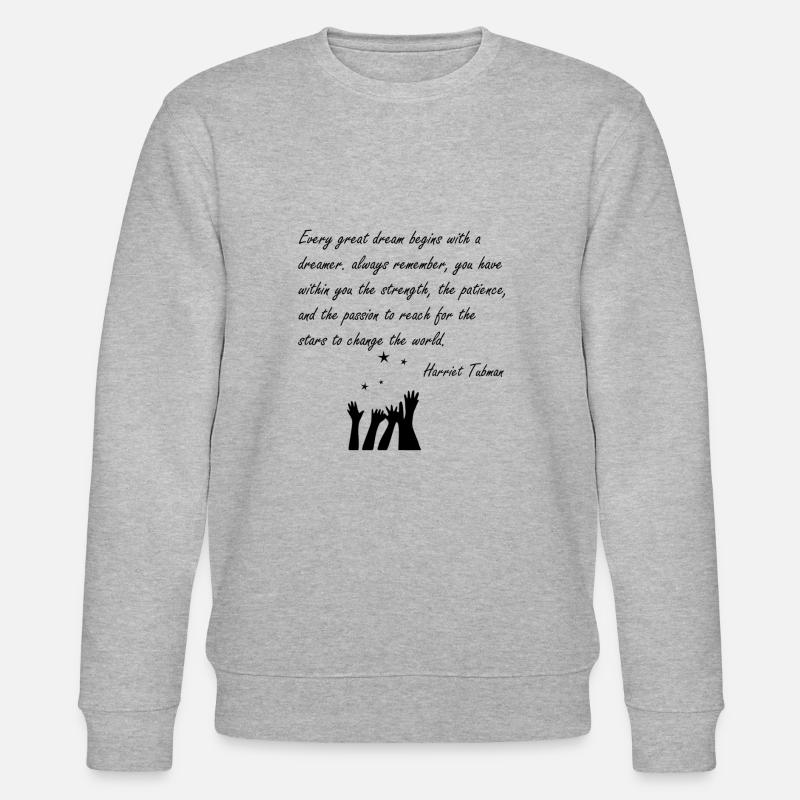 Every Great Dream - Stanley/Stella Unisex Bio-Sweatshirt CHANGER  - Grau meliert