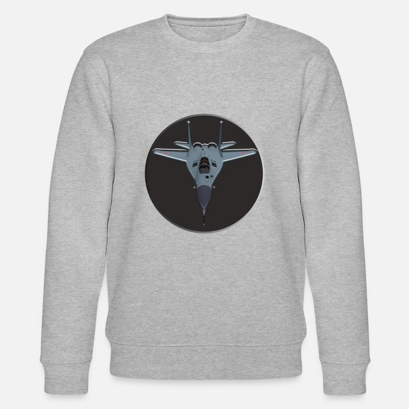 Kampfflugzeuge - Stanley/Stella Unisex Bio-Sweatshirt CHANGER  - Grau meliert