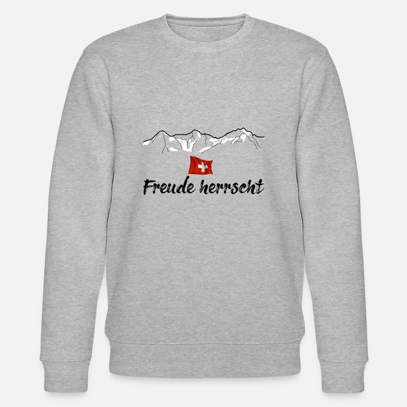 Freude herrscht - Stanley/Stella Unisex Bio-Sweatshirt CHANGER  - Grau meliert