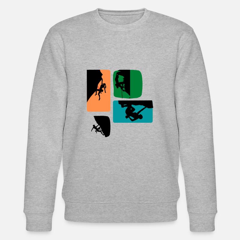 Climbing - Stanley/Stella Unisex Bio-Sweatshirt CHANGER  - Grau meliert