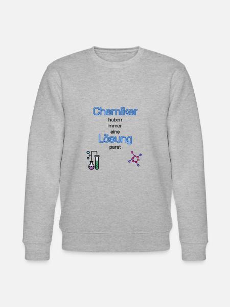Chemiker kennen Lösung - Stanley/Stella Unisex Bio-Sweatshirt CHANGER  - Grau meliert