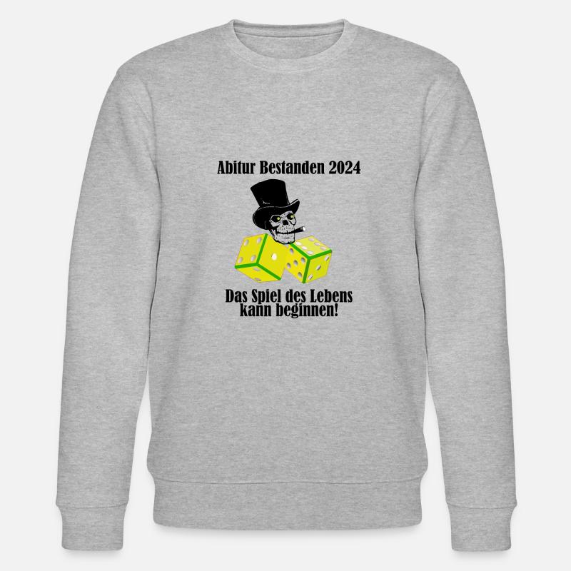 Abitur 2024 - Stanley/Stella Unisex Bio-Sweatshirt CHANGER  - Grau meliert