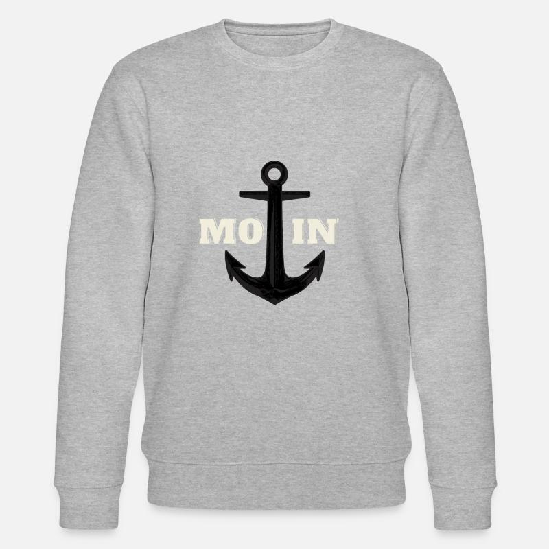 MOIN MOIN MOIN - Stanley/Stella Unisex Bio-Sweatshirt CHANGER  - Grau meliert