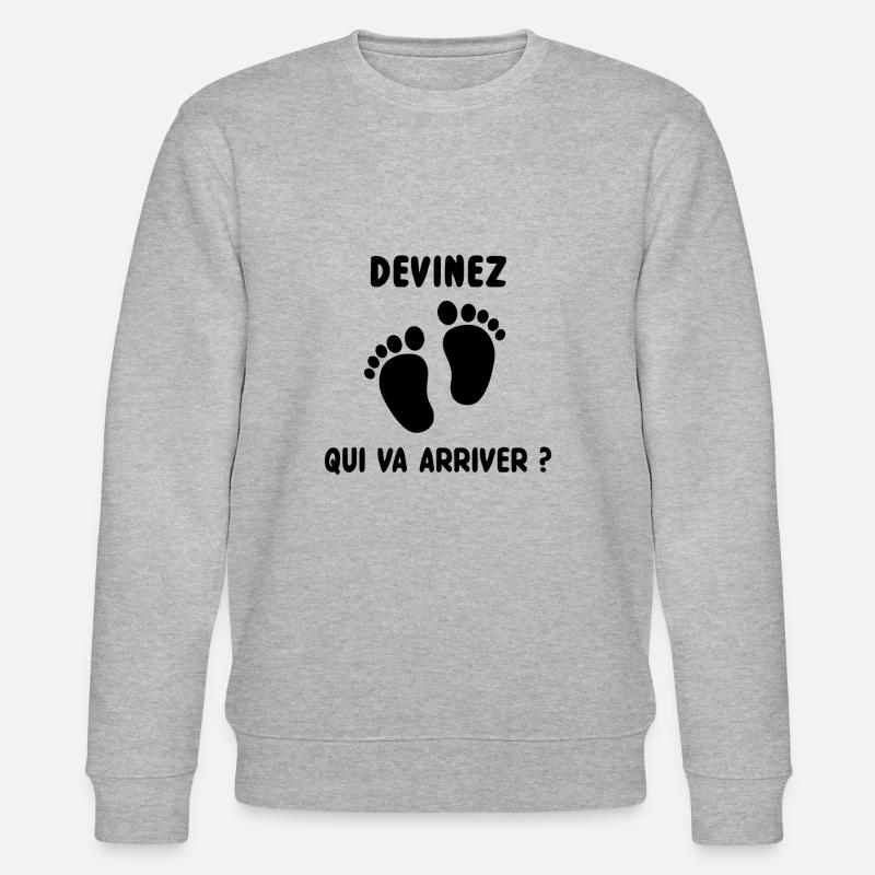 Devinez qui va arriver? - Sweat bio CHANGER Stanley/Stella Unisexe - gris chiné