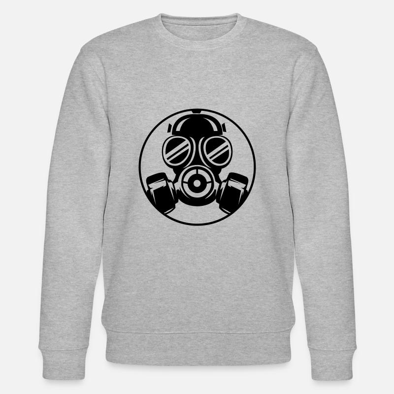 gasmaske 01 - Stanley/Stella Unisex Bio-Sweatshirt CHANGER  - Grau meliert