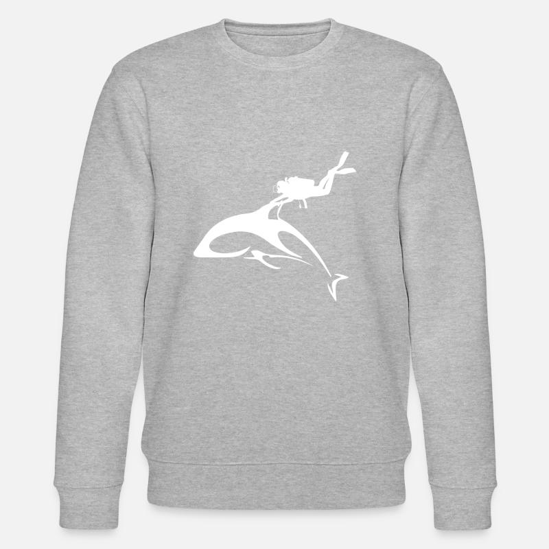 Diving Dive Dive - Stanley/Stella CHANGER Unisex Organic Sweatshirt - heather grey