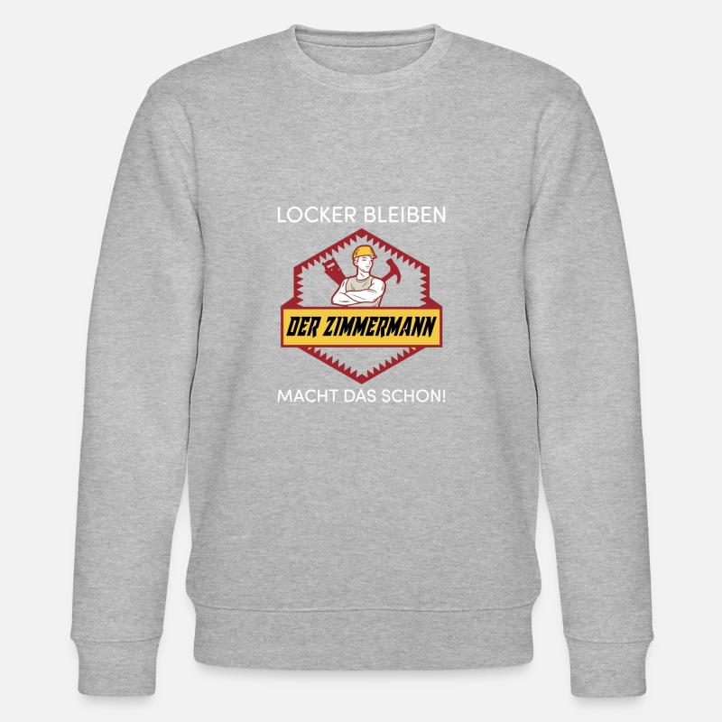Zimmermann geschenk - Stanley/Stella Unisex Bio-Sweatshirt CHANGER  - Grau meliert