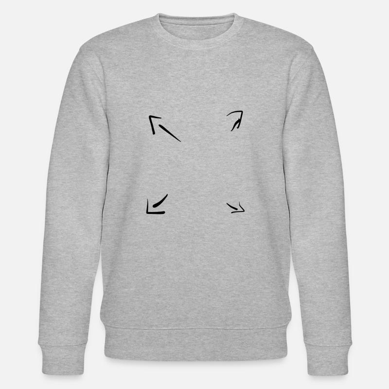 Pfeil Pfeile - Stanley/Stella Unisex Bio-Sweatshirt CHANGER - Grau meliert