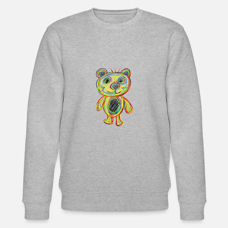 Teddybär Bär - Stanley/Stella Unisex Bio-Sweatshirt CHANGER - Grau meliert